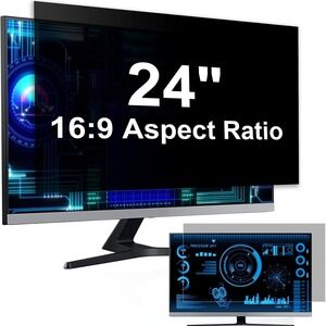24 Inch Computer‎ Privacy Screen Filter for 16:9 Widescreen Monitor Anti Blue